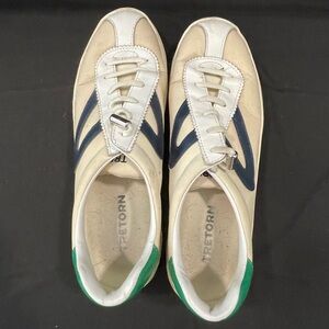 Tretorn White, Blue and Green Sneakers with Sporty Design